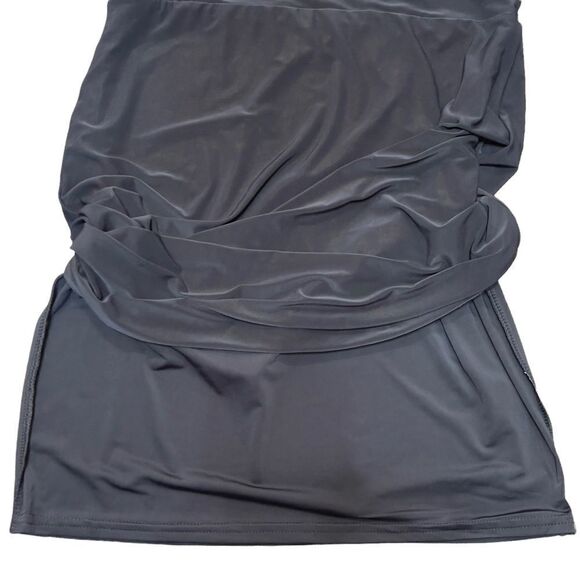 PrettyLittle Thing One Shoulder Cutout Black Dress Size 6 - Picture 8 of 15